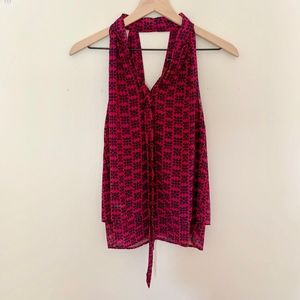 Banana Republic Pink & Navy Top